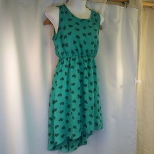 Tween Scene Green Lined Sheer Dress, 8